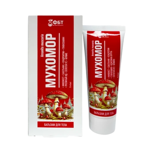 Hrejivý telový balzam Muchomor s extraktom z muchotrávky – 75 ml – FBT