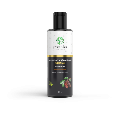 Čokoláda – kúpeľový a telový olej 200 ml – Green idea