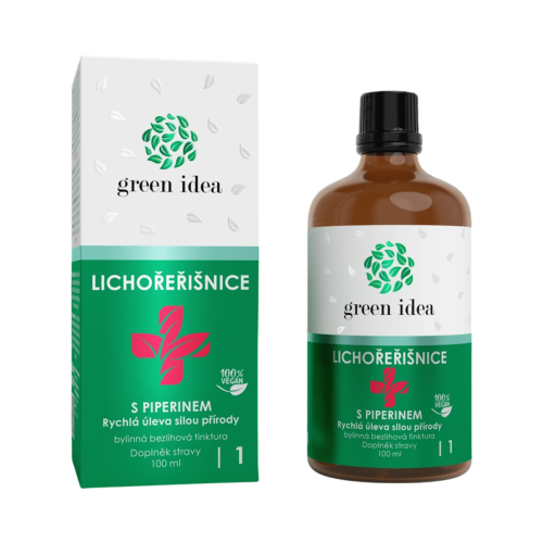 Kapucínka+ s piperínom – bezliehová tinktúra 100 ml – Green idea