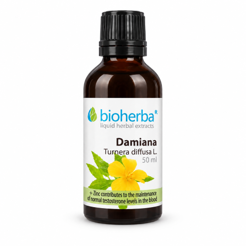 Damiána kvapky – tinktúra – 100 ml – Bioherba