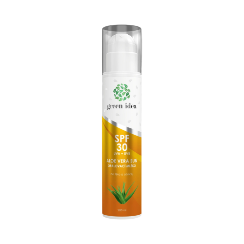 Aloe vera sun - opaľovacie mlieko SPF 30 200 ml - Green idea