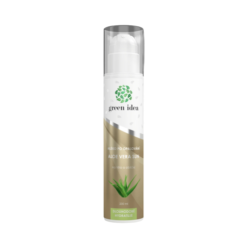 Aloe vera sun – mlieko po opaľovaní 200 ml – Green idea