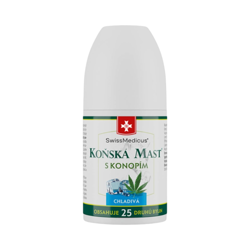 Konská masť s konope chladivá ROLL-ON - 90 ml - SwissMedicus
