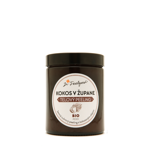 BIO telový peeling KOKOS v ŽUPANE - 180 ml - Dr. Feelgood