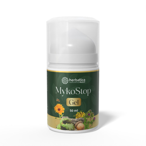 MykoStop Gel - antimykotický regeneračný gél na pokožku a nechty - 50 ml
