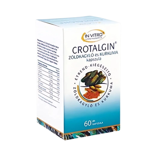 Crotalgin kapsule - prírodná podpora kĺbov s extraktom zo zelenej mušle a kurkumy - 60 kapsúl - InVitro