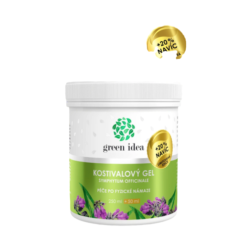 Kostihojový masážny gél – limitovaná edícia +20 % NAVYŠE 300 ml – Green idea