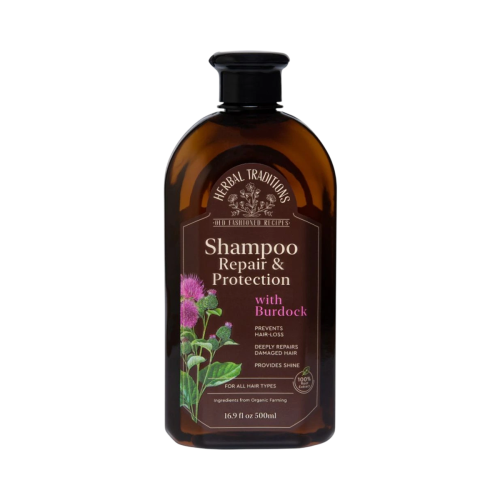 Regeneračný a ochranný šampón na vlasy s lopúchom - 500 ml - Herbal Traditions Regeneračný a ochranný šampón na vlasy s lopúchom - 500 ml - Herbal Traditions