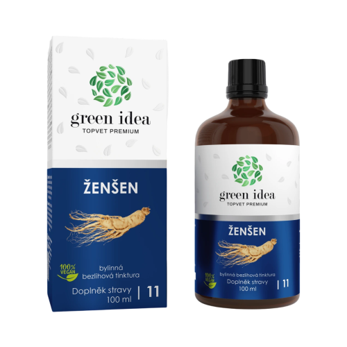 Ženšen – bezliehová tinktúra – 100 ml – Green idea