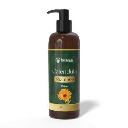Calendula Shampoo – nechtíkový šampón na podporu rastu vlasov – 250 ml