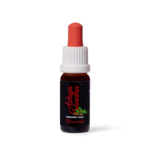 Cannabis 7,5 % (tetra extrakt)  konopný olej s Ashwagandhou - 10 ml - Trávniček