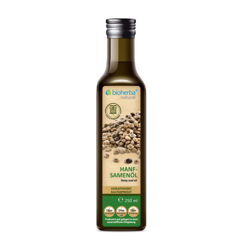 Konopný olej lisovaný za studena - 250 ml - Bioherba Konopný olej lisovaný za studena - 250 ml - Bioherba