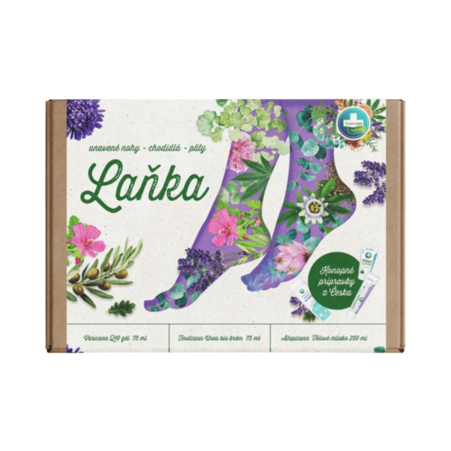 Darčekové balenie LAŇKA pre unavené nohy, chodidlá a päty - Annabis