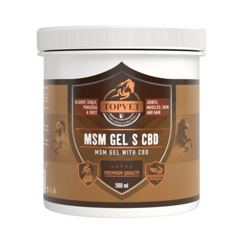 MSM gél s CBD pre kone – 500 ml – Green idea