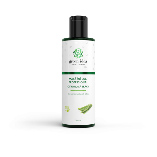 Masážny olej – Citronová tráva 200 ml – Green idea