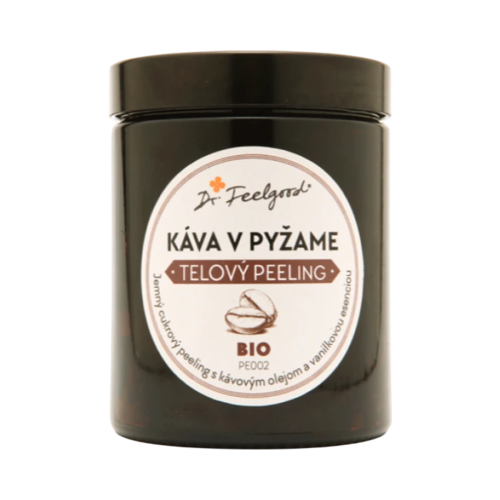BIO telový peeling KÁVA v PYŽAME - 180 ml - Dr. Feelgood