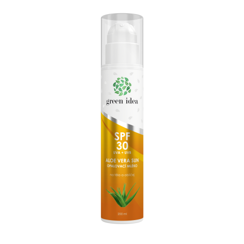 Aloe vera sun - opaľovacie mlieko SPF 30 200 ml - Green idea