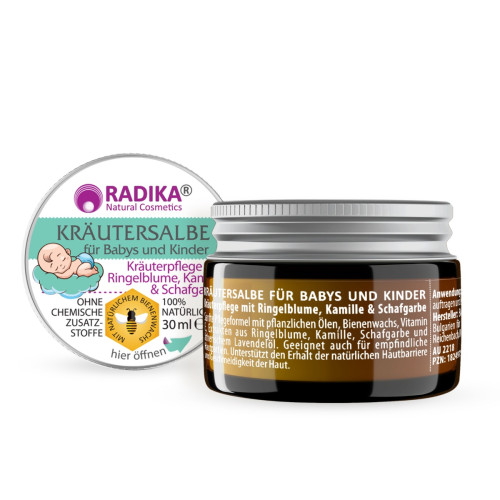 Bylinná masť pre bábätká a deti s harmančekom - 30 ml - Bioherba Bylinná masť pre bábätká a deti s harmančekom - 30 ml - Bioherba