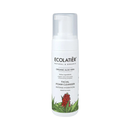 Čistiaca pena na tvár intenzívne hydratačná Organic Aloe Vera - 150 ml - Ecolatier