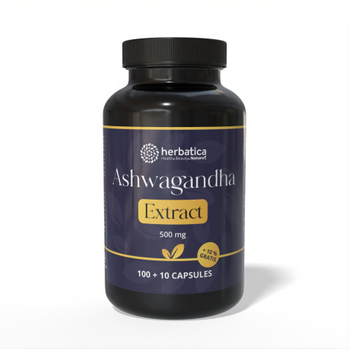 Ashwagandha vegánske kapsuly - 7% extrakt whitanolidov - 110 kapsúl