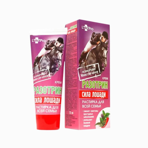 KONSKÁ SILA krém RAZOTRIN - na bolesti hrdla, prechladnutie - 75 ml - LekoPro