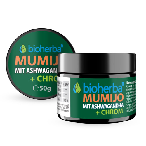 Mumio extrakt Shilajit s Ashwagandhou - 50 g - Bioherba
