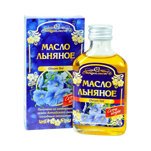 100% ľanový olej, za studena lisovaný, panenský - Specialist - 100 ml
