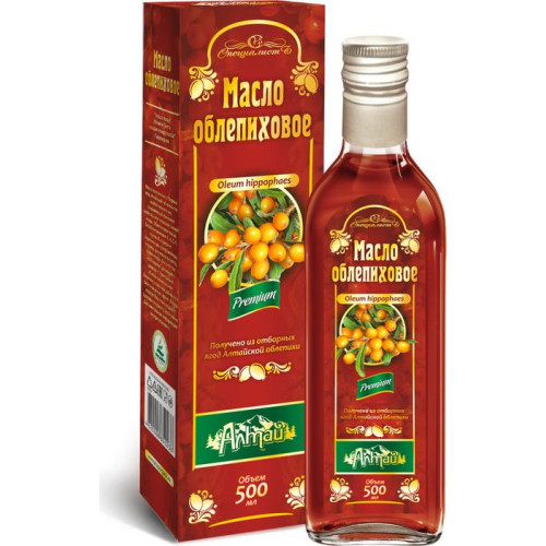 Rakytníkový olej, za studena lisovaný, panenský - Specialist - 500 ml