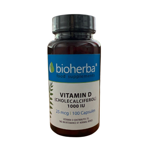Vitamín D 25 mcg – 100 kapsúl – Bioherba Vitamín D 25 mcg – 100 kapsúl – Bioherba