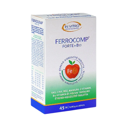 Ferrocomp forte + B12, 45 tabliet - InVitro