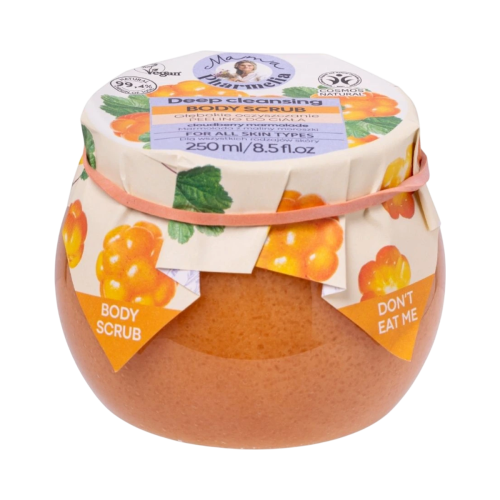 Hĺbkovo čistiaci telový peeling s moruškou - 250 ml - Mama Pharmelia