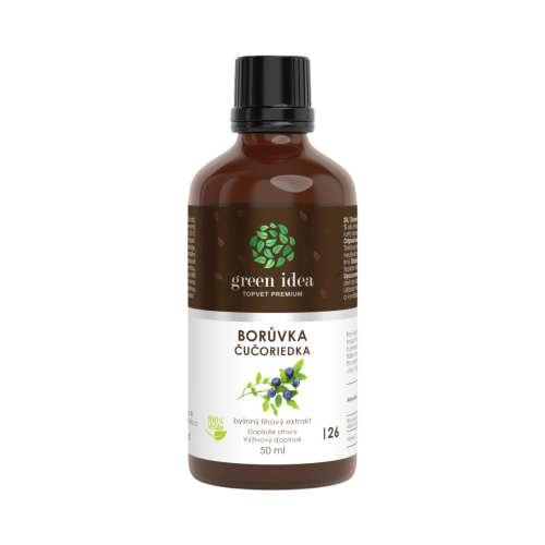 Čučoriedka – tinktúra – kvapky 50 ml – Green idea