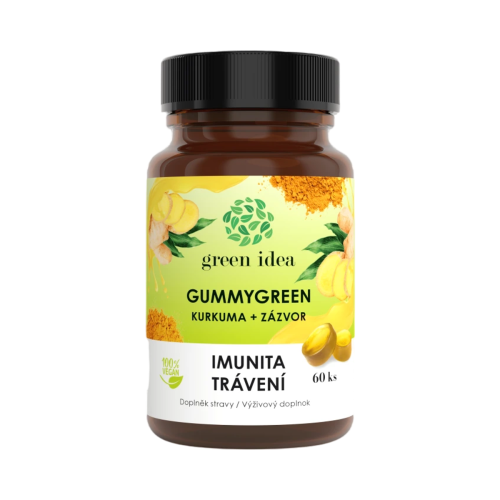 Gummygreen - Kurkuma + zázvor 60 ks - Green idea