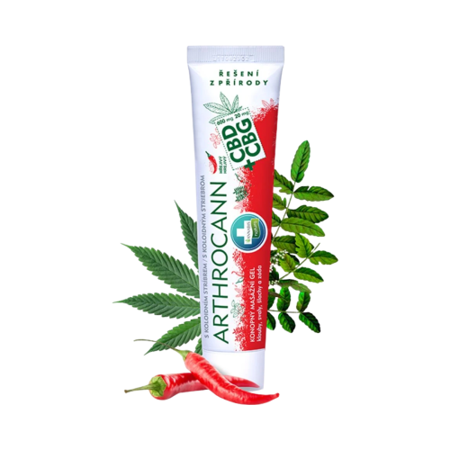 ARTHROCANN hrejivý konopný masážny gél CBD + CBG s koloidným striebrom - 75 ml - Annabis