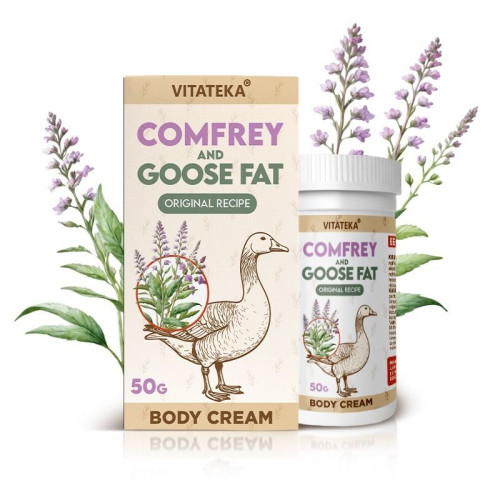 Telový krém s kostihojom a husacou masťou – 50 g – Vitateka
