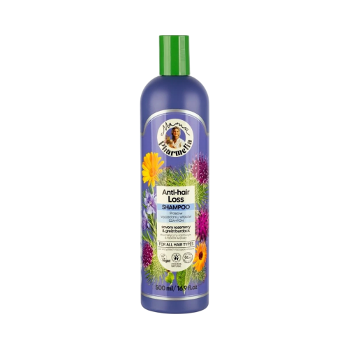 Šampón proti vypadávaniu vlasov s rozmarínom a lopúchom - 500 ml - Mama Pharmelia