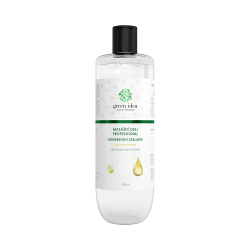 Indiferentný masážny olej – základná báza 500 ml – Green idea
