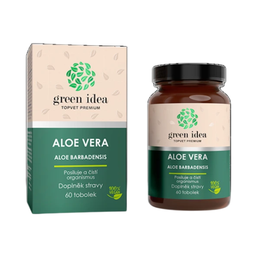 Aloe vera – bylinný extrakt – 60 kapsúl – Green idea