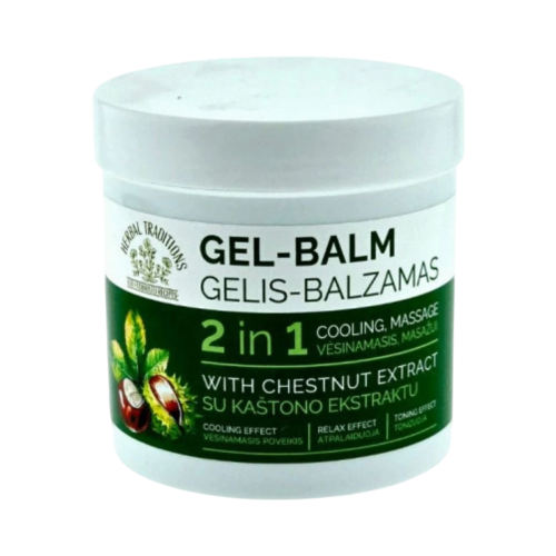 Krémový gél-balzam na nohy s pagaštanom konským - 250ml - Herbal Traditions