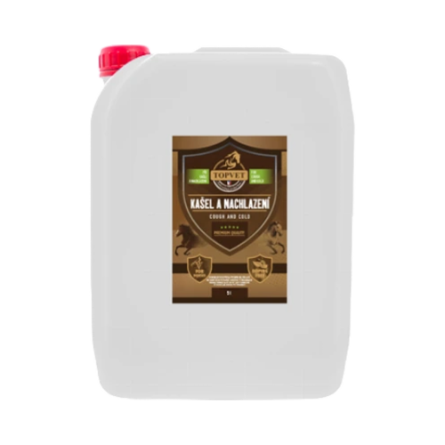 Sirup Kašeľ a nachladnutie pre kone 5000 ml - Green idea