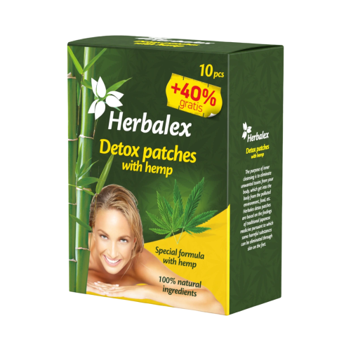 Herbalex – Detoxikačné náplasti s konope – 14 ks – Green idea