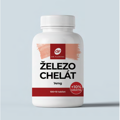 Železo Chelát 14mg - 110 tabliet - Dr. Fleming