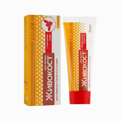 Krém na kĺby "Živokost" s kostihojom a včelím jedom - 75 ml - Elixir