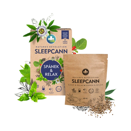 SLEEPCANN SPÁNOK A RELAXÁCIA doplnok stravy  - 60 tabliet - Annabis