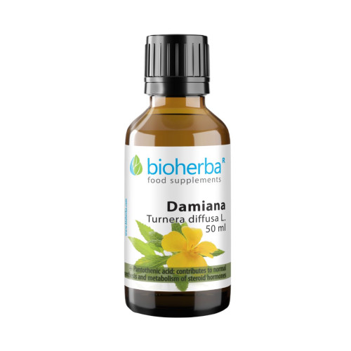 Damiána kvapky – tinktúra – 100 ml – Bioherba