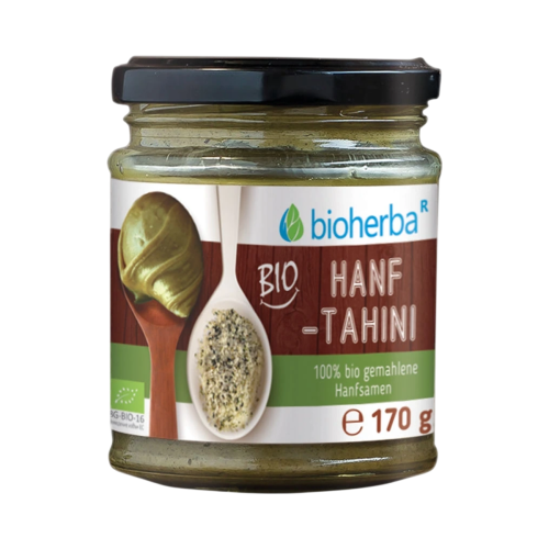 100 % bio konopné tahini – 170 g – Bioherba