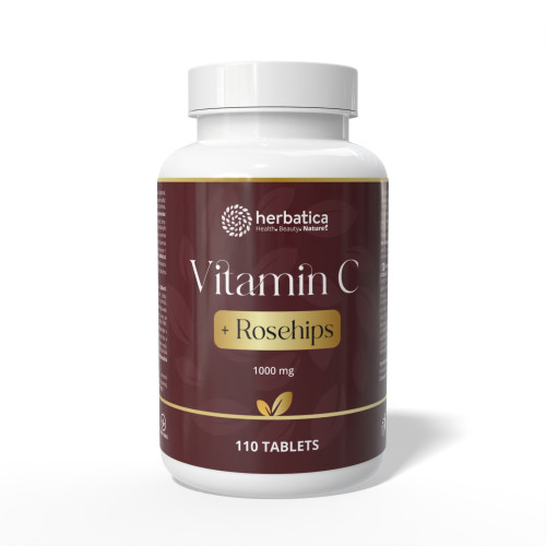 Vitamín C 1000 + Šípky - 110 tabliet - Herbatica