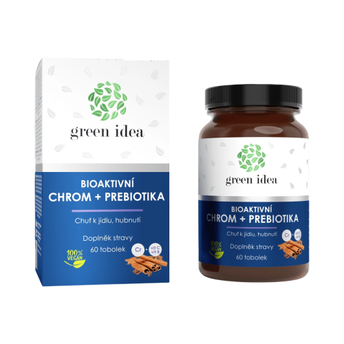 Bioaktívny chróm + prebiotiká - 60 kapsúl - Green idea