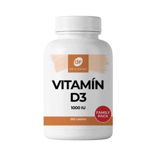 Vitamín D3 1000IU - 365 tabliet - Dr. Fleming
