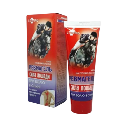 KONSKÁ SILA krémový gél REVMAGEL na reumu, bolesti chrbta a kĺbov- 75 ml - LekoPro